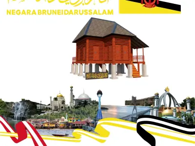 BRUNEI TRADITIONAL HOUSE Free 3D print model