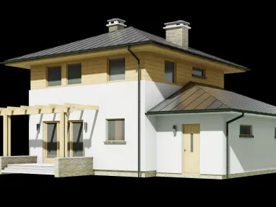 House Bambo C1V1 Low-poly 3D model