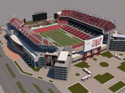 Raymond James Stadium - Florida 3D model