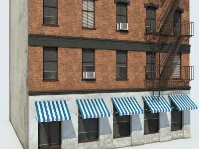 NYC Building Low-poly 3D model purchase