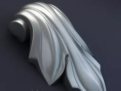 Decorative patterns for ceilings walls mirror frames picture 3D model