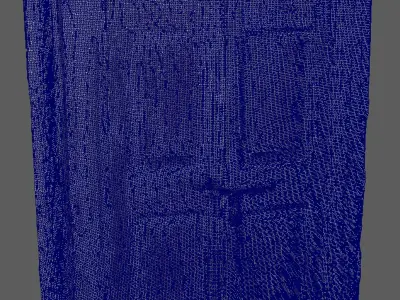 Ancient wooden doors 3D model