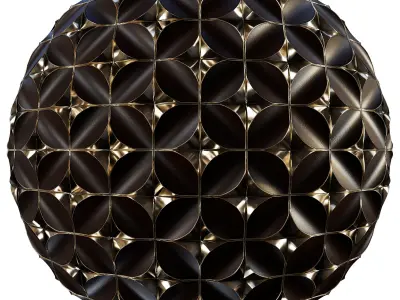 Dune Metal And Leather Wall Tile Texture