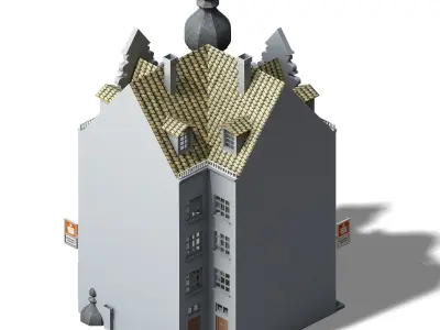 Different dimension - architecture - building 21 3D model