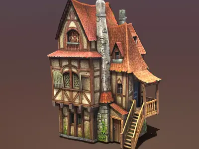 Medieval Tavern 3D print model