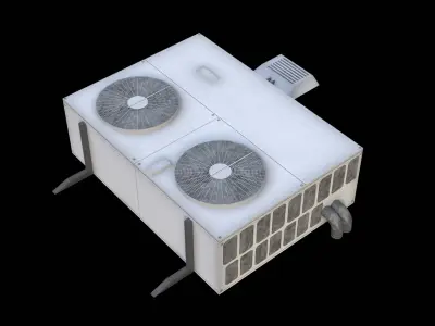 AC Roof Unit Low-poly 3D model