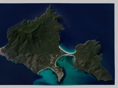 Mariah island Australia 3D model