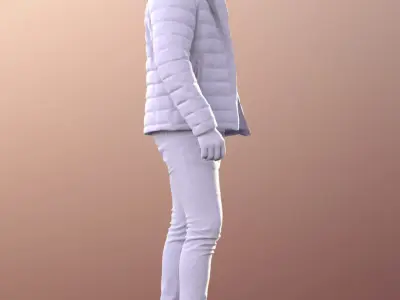 Liam 11105 - Casual Guy Walking Outside Low-poly 3D model
