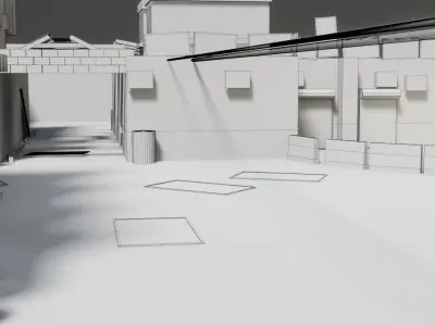 Low Poly Game ready Modular RPG Game Environment Low-poly 3D model