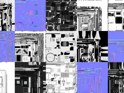 SciFi Props - GameReady Low-poly 3D model Low-poly 3D model