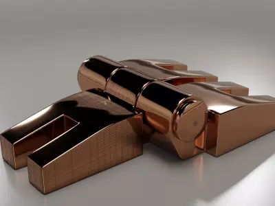 Door hinge 3D model