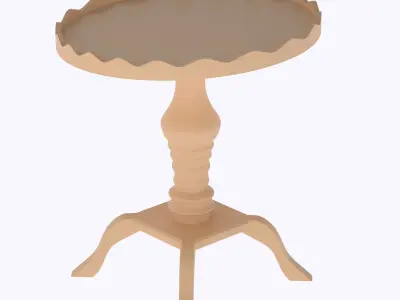 Regency Style Pie Crust Coffee or Side Table  3D print model