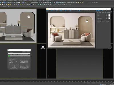 Interior Living Room Scene 14 3D model