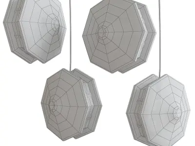 Indie chandelier 3d model Low-poly 3D model