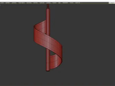 ORNELLA gold and lamp with cord Low-poly 3D model