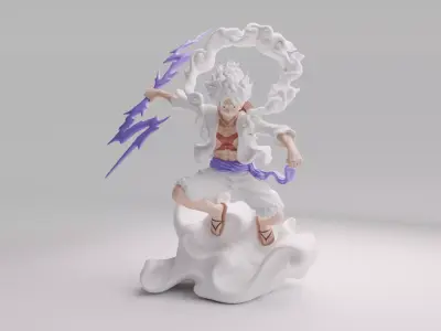 Luffy 3D Printable Action Figure 3D model