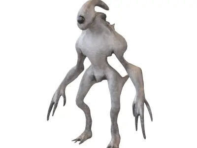 Aliens Monster v3 001 Low-poly 3D model