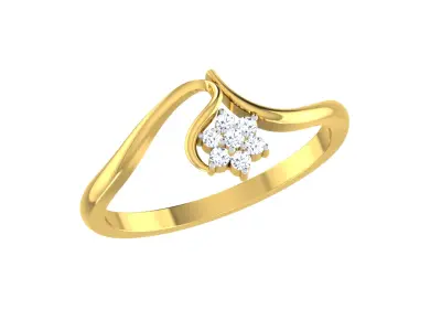 Women Ring Render 3dm STL OBJ FBX Details 3D print model buy