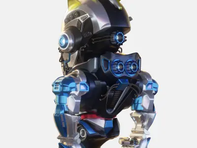 Robot Character 01 - Scifi Edition 3D model