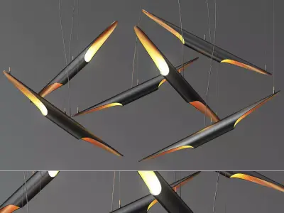 Coltrane Suspension Light 3D model