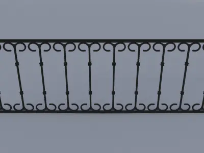 FancerailingWindowmetalB 3D model