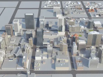 Salt Lake City  America USA Street 3D model