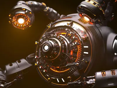 Sci-Fi Drone Advanced 3D model