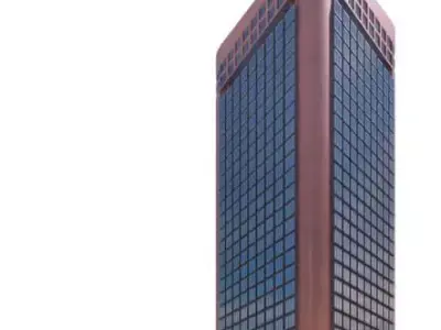 Sleek Skyscraper 3D model