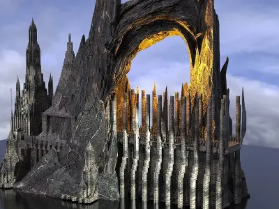 Durmstrang Castle 3D 3D model