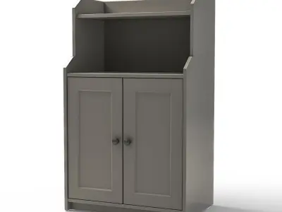 HAUGA - Cabinet with 2 doors 3D model