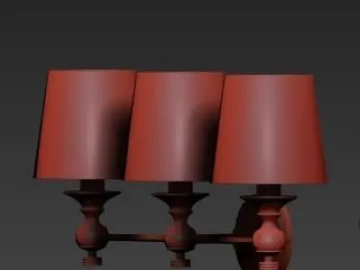 Lugarno Triple Sconce Restoration Hardware 3D model