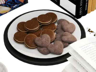 Decorative set 02 3D model 19