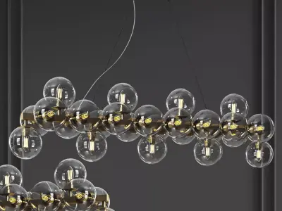 Maytoni Linear Pendant Lamp Dallas 3D model