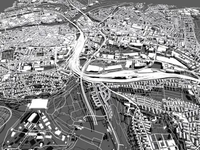 Cityscape Ulm Germany 3D model