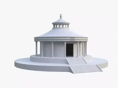 ACUARIO TEMPLE - Templo de Acuario - Acuarius Low-poly 3D model