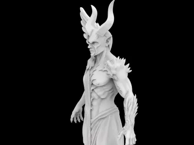 Angel And Demon Dual Statue 3D Print Model 3D print model