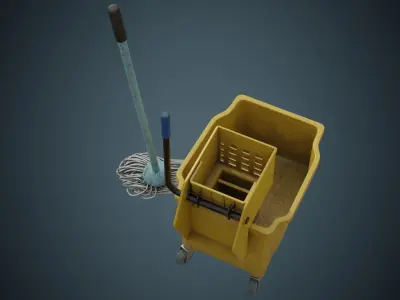 Mop Wringer 2B Low-poly 3D model