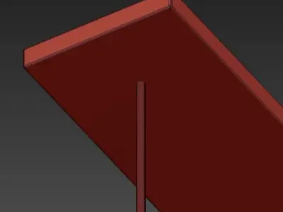 Chandelier five balls hanging from chain 3D model