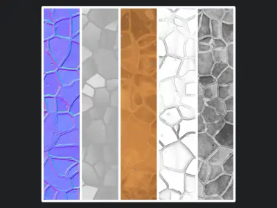 Stylized Desert Tiles Material 05 Texture