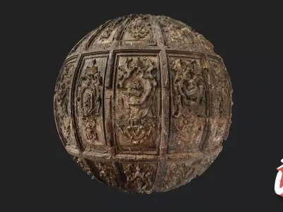 European Low Relief 01 TILE - Stonelake3D Texture