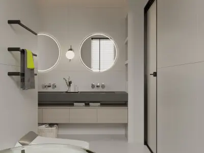Modern style bathroom 3d model 3D model