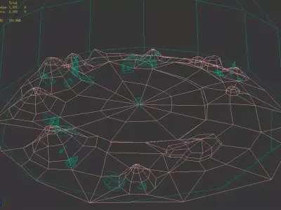 Low-Mode - Desert Underground Treasure 21 3D model