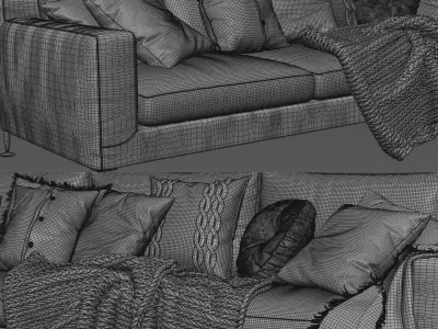 BnB Italia Harry Sofa 3D model