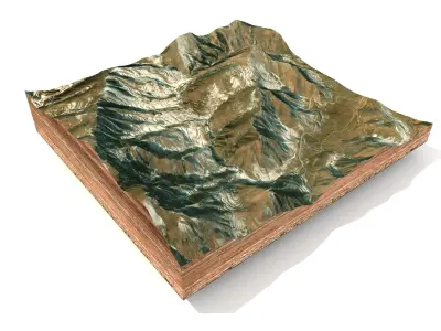 Mountain landscape 3D model