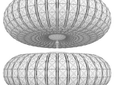 Chandelier Broche Low-poly 3D model