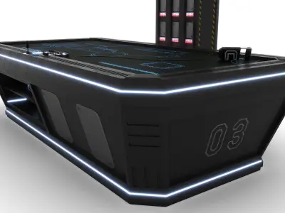 Tactical hub table 3D model