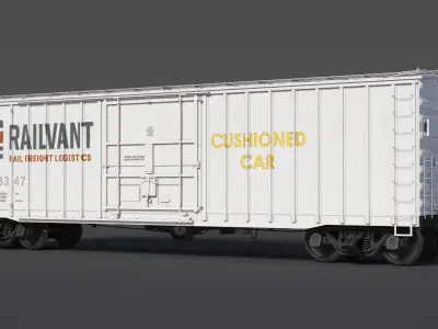  Sliding Door Rail Boxcar X58 White 