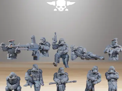 GrimGuard Heavy Battle Tank 3D print model