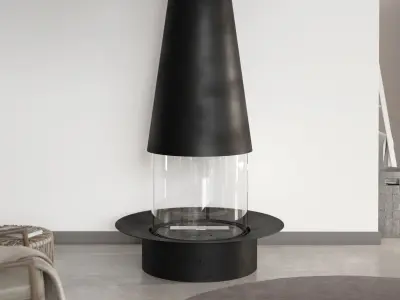 Filiofocus Central Gas Fireplace 3D model