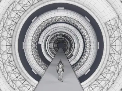 Space Bridge 3D model